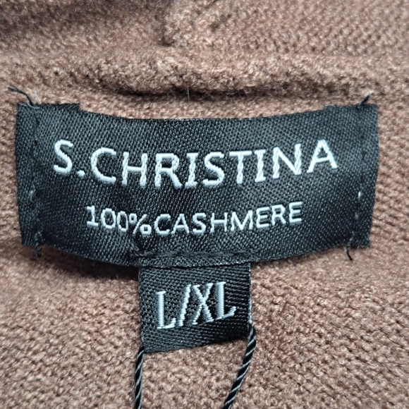 NWT S. Christina Cashmere Pullover Hoodie    Size L/XL - Picture 7 of 14